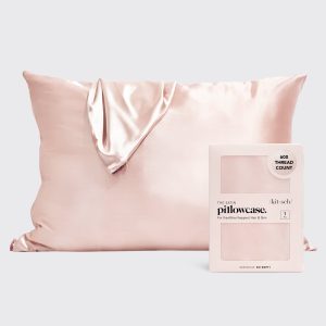Satin Pillowcase in Blush 2 Pack Bundle