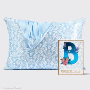 Kitsch x Bridgerton Satin Pillowcase in Toile De Blue